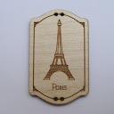 bouton bois au ptit bonheur - la cigogne qui brode