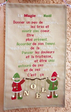 point de croix la cigogne qui brode