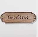 bouton bois au ptit bonheur - la cigogne qui brode