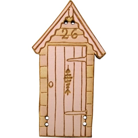 bouton bois au ptit bonheur - la cigogne qui brode