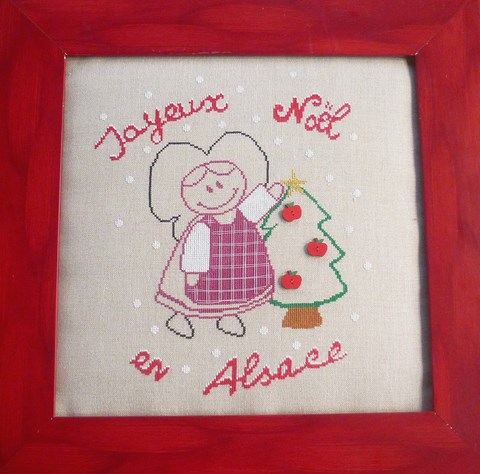l'alsacienne a noel point de croix la cigogne qui brode