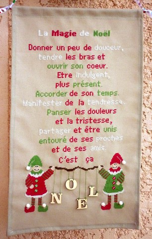 point de croix la cigogne qui brode