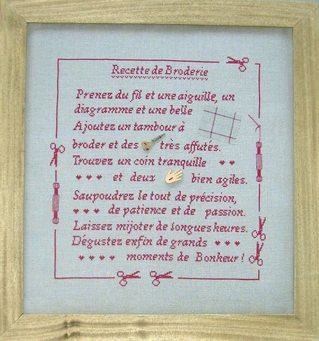 recette de broderie point de croix la cigogne qui brode