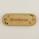 boutons bois au ptit bonheur - la cigogne qui brode