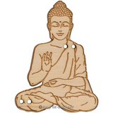 bouton bois bouddha 45 mm