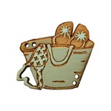 bouton bois au ptit bonheur - la cigogne qui brode