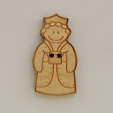 bouton bois au ptit bonheur - la cigogne qui brode