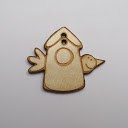 bouton bois au ptit bonheur - la cigogne qui brode