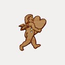 bouton bois au ptit bonheur - la cigogne qui brode