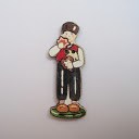 bouton bois au ptit bonheur - la cigogne qui brode