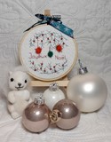 mini tambour joyeux noel pompons