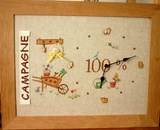 100 % campagne point de croix la cigogne qui brode