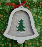 mini cadre noel sapin cloche  la cigogne qui brode