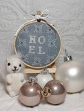 mini tambour noel blanc blocons