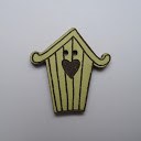 bouton bois au ptit bonheur - la cigogne qui brode