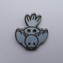 bouton bois au ptit bonheur - la cigogne qui brode