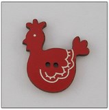 bouton bois au ptit bonheur - la cigogne qui brode